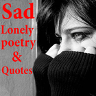 Lonely sad quotes آئیکن