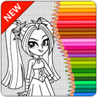 Coloring Page Equestria Girls biểu tượng