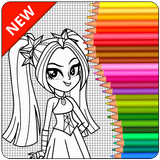 Coloring Page Equestria Girls biểu tượng