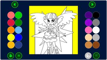 Coloring Page Equestria Girls ảnh chụp màn hình 1