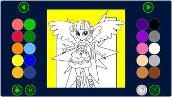 Coloring Page Equestria Girls 截圖 1