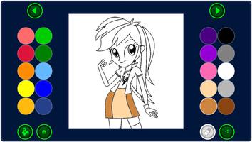 Coloring Page Equestria Girls ảnh chụp màn hình 2