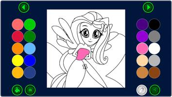 Coloring Page Equestria Girls تصوير الشاشة 3