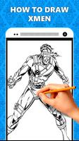 How to Draw XMen Characters Poster