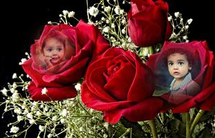 Flower Dual Photo Frames постер