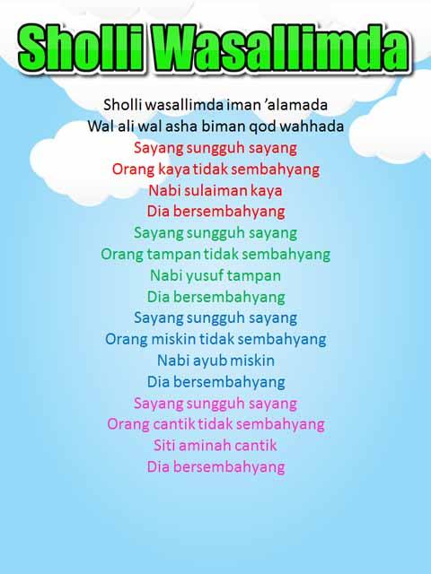 Lagu Anak Islami Sholawat Nabi For Android Apk Download