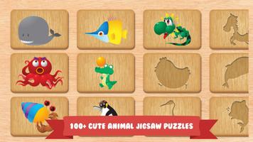 Baby Animal Jigsaw Puzzles - Educational Game imagem de tela 2