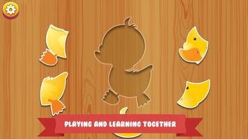 Baby Animal Jigsaw Puzzles - Educational Game imagem de tela 3
