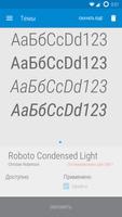 Roboto Condensed Light Font الملصق