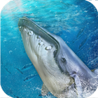 Jeu de baleine bleue: sauvez du poisson d'un icône