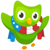 Learn English with Duolingo أيقونة