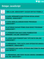 برنامه‌نما Belajar JavaScript عکس از صفحه