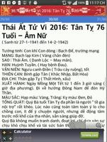 Xem Bói Tử Vi 2016 capture d'écran 2