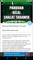 Panduan Bilal Shalat Tarawih capture d'écran 1