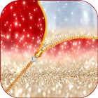 Glitter Zipper Screen Lock icon