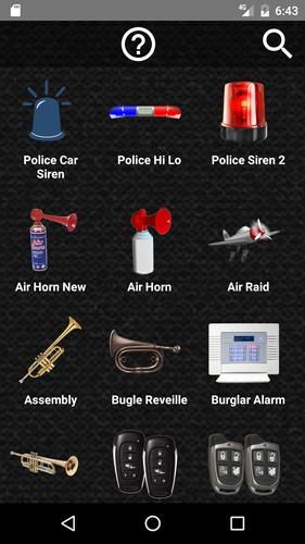 Sirens Horns Alarms Rings Beeps Sounds For Android - taps bugle roblox