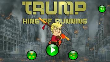 Trump King Of Running الملصق