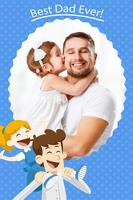 Happy Father's Day Photo Frames الملصق