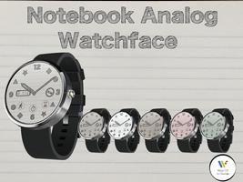 Notebook Analog Watchface(Handwriting/Cool/Cute) Affiche