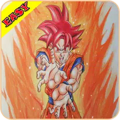 How To Draw Goku Super Saiyan God EZ APK download