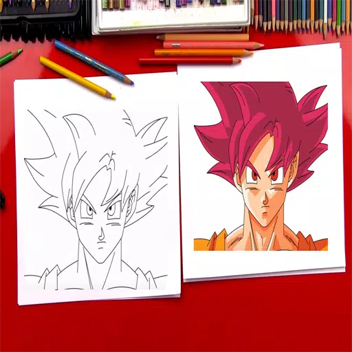 Descarga de APK de Cómo dibujar Goku Super Saiyan Dios EZ para Android Descarga de APK de Cómo dibujar Goku Super Saiyan Dios EZ para Android