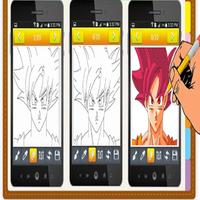 How To Draw Goku Super Saiyan God capture d'écran 1