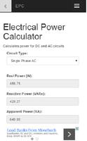 Electrical Power Calculator screenshot 1