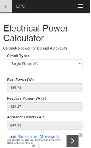 Electrical Power Calculator for Android - APK Download