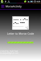 Letter/Words to Morse Code v.1 poster