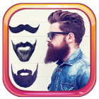 Man Mustache Beard FaceChanger أيقونة