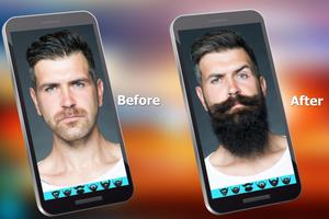 Man Mustache Beard FaceChanger تصوير الشاشة 3