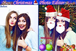 Christmas Stickers & New Year Photo Editor capture d'écran 1