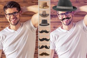 Man Hat & Mustache PhotoEditor screenshot 2