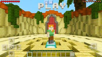 Poster Protect the Flag – multiplayer map for Minecraft!