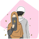 Kartun Muslim Muslimah icône