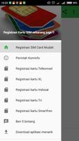 Registrasi Kartu SIM اسکرین شاٹ 3