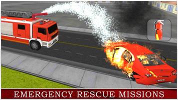 911 Fire Brigade Truck captura de pantalla 1