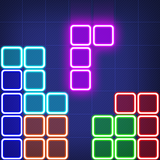 Puzzle game : Glow block puzzle icône