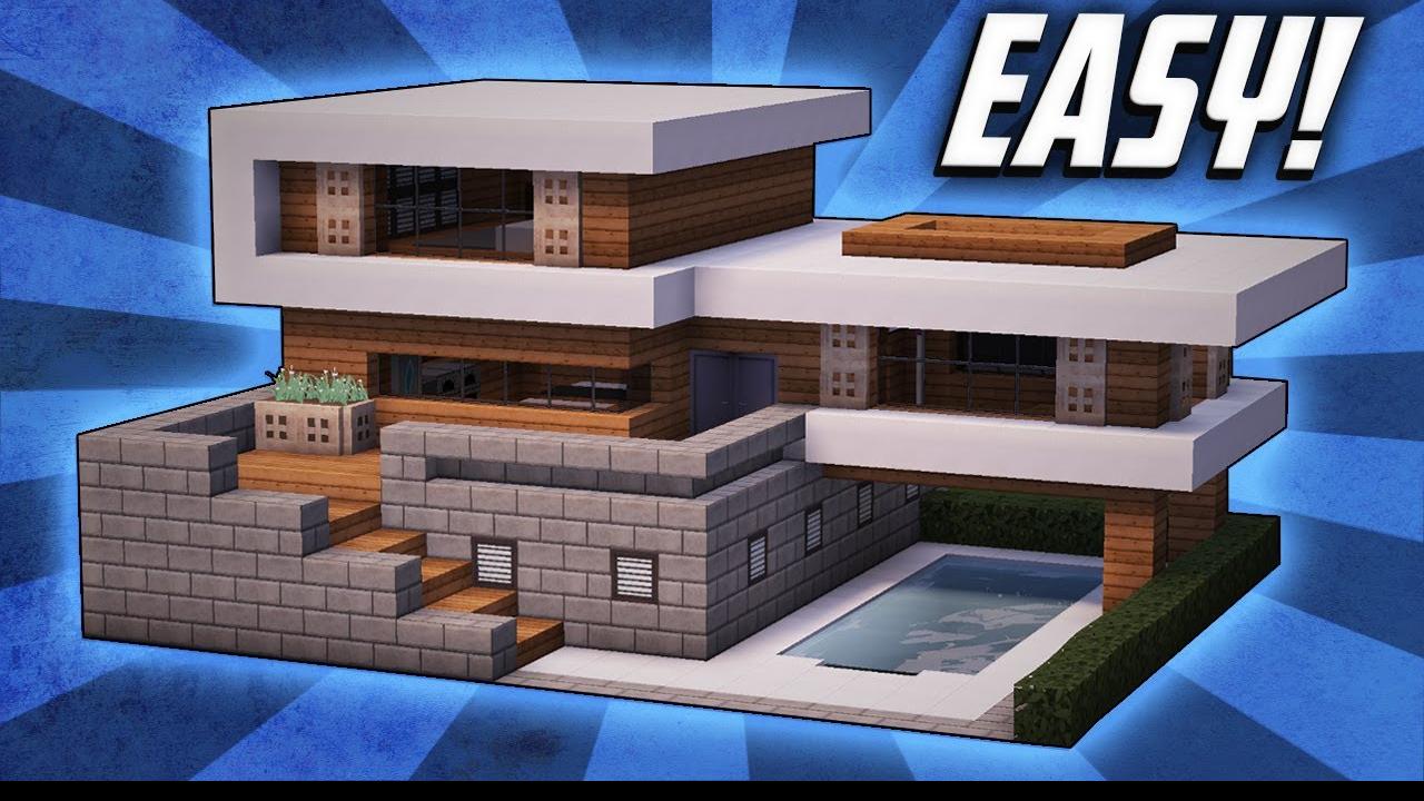 Modern House In Minecraft Step By Step Home Design 2020