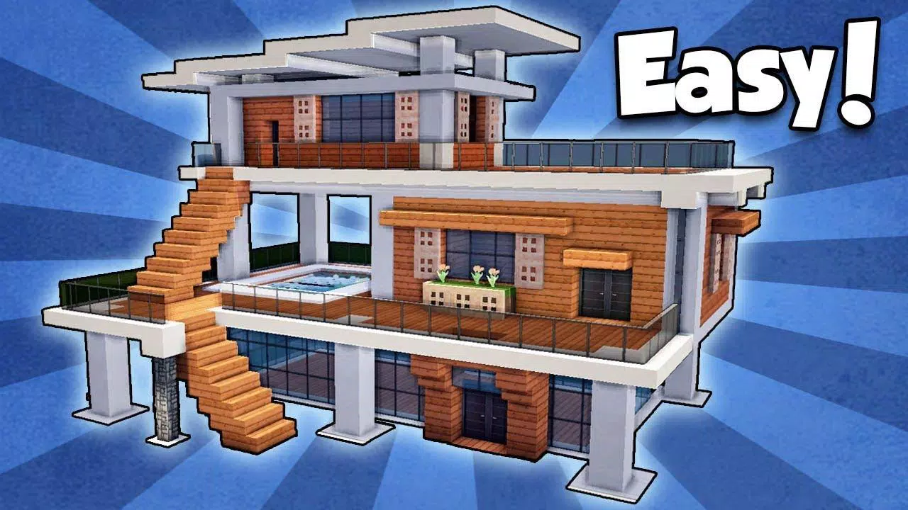 Minecraft Blueprints Modern House