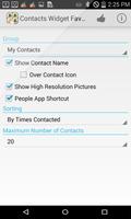 Contacts Widget Favorite List скриншот 2