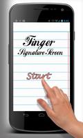 Finger Signature Screen Affiche