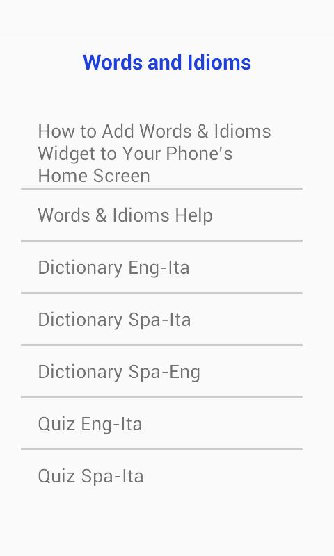 Parole E Idiomi Inglesi Mp3 For Android Apk Download