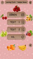 Fruits - Learning Fruits - Practice Test Sound poster