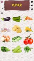 Vegetable-Learning Vegetables- Practice Test Sound screenshot 1