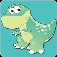 Dinosaurier Puzzle für Kinder Plakat