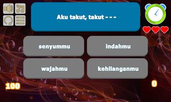 Aku Takut - Repvblik Lyric Game captura de pantalla 1