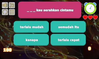 Biar Ku Sendiri - Noah Lyric Game capture d'écran 3
