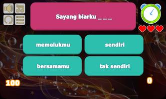 Biar Ku Sendiri - Noah Lyric Game تصوير الشاشة 1