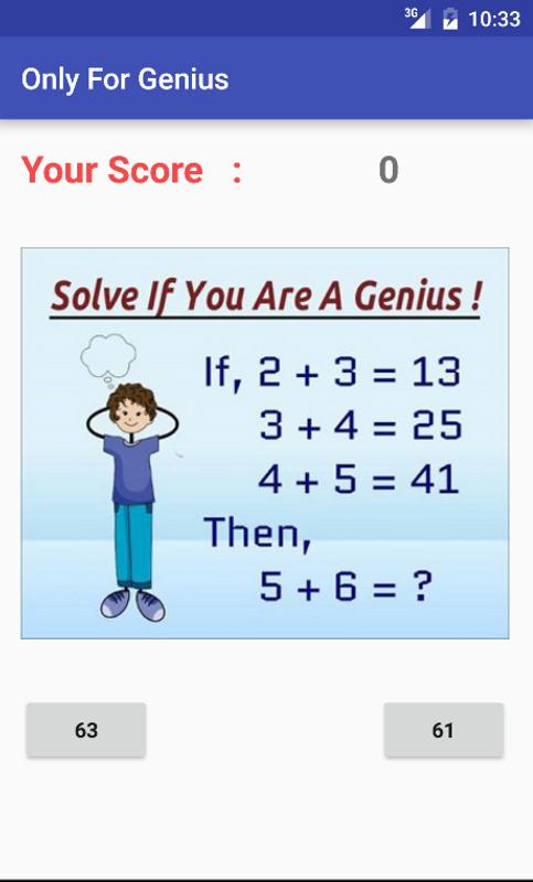 only for genius for